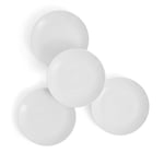 Royal Doulton Dinner Plates, Stoneware, Designed to Mix & Match, Gordon Ramsay Maze Plate 22 cm/8.7in, White, Set of 4