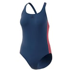 adidas FIT Suit 3S Maillot de Bain Femme, Tech Indigo/app Solar Red, FR : L (Taille Fabricant : 50)