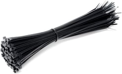 100 Pack of Cable Ties Black | CE Premium UL Nylon Strong Zip 200 x 2.5mm