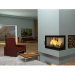 Azura Home Design - Insert cheminée d'angle levio ii - 17 kw