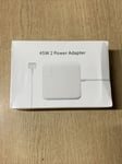 New 45W MagSafe 2 Replacement Power Adapter Charger For  MacBook Air