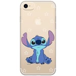 Original and officially licensed Disney Lilo and Stitch mobile phone case for iPhone 7, iPhone 8, iPhone SE2, case, cover made of plastic TPU silicone, protects against bumps and scratches