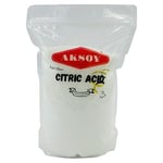 AKSOY Citric Acid Food Grade 1000gr || Non-GMO, Make Your Own BathBomb, Sour Drinks, Household Cleaning with Citric Acid Powder