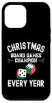 Coque pour iPhone 12 Pro Max Champion des jeux de société de Noël chaque année