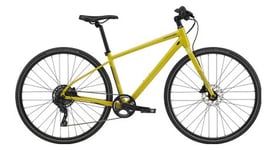 Velo de ville fitness cannondale quick 4 microshift 9v 700 mm jaune