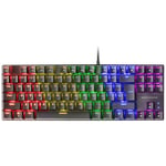 MARSGAMING Mars Gaming MK80 Noir, Clavier Gaming Mécanique TKL FRGB, Antighosting, Switch Mécanique Bleu, Langue Français