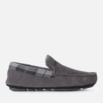 Barbour Men's Monty Suede Mocassin Slippers - Dark Grey - UK 11