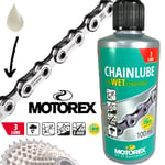 Motorex Vélo MTB Road Électrique Huile de Chaîne Wet Lubrifiant Mauvaise Temps