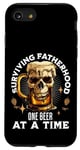 Coque pour iPhone SE (2020) / 7 / 8 T-shirt « Dad Beer Surviving Fatherhood One Beer at a Time Skull »