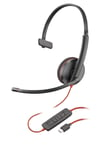 Plantronics Blackwire 3200 Mono Corded UC Headset With USB-C Connectivity