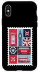 iPhone X/XS London Stamp with Iconic Landmarks - London Souvenir Case