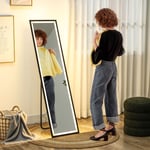 Full Length Mirror with LED Lights, Dimmable Standing, Leaning or Wall Mirror