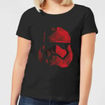 T-Shirt Femme Casque Stormtrooper Effet Cubiste - Star Wars - Noir - XXL