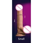 AUCUNE Sextoy,Gros gode silicone souple réaliste avec ventouse mâle pénis artificiel Dick masturbateur jouets sexuels - Type Small 18cm