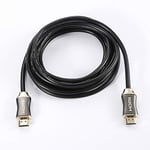 D2 Diffusion Câble HDMI mâle/mâle 2.0a 5m noir High Speed - 4K@50/60Hz - Ultra HD - Fiches Or