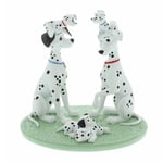 Disney 101 Dalmatians One Big Happy Family Figurine Perdita And Puppies Together