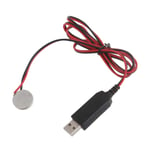 USB till 3V CR2032 Dummy batteriladdningskabel Byte av CR2032 3V batteri för CR2032 knapp med myntcellsdrivna enheter