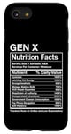 Coque pour iPhone SE (2020) / 7 / 8 Faits nutritionnels Gen X - Funny Generation Meme