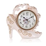 Yxxc Petite Horloge analogique -Horloge de Support Horloge de Style européen Horloge de Chambre à Coucher Romantique Horloge de Chevet Pendule Horloge de s