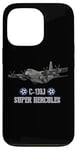 Coque pour iPhone 13 Pro Avion de transport militaire américain C-130J