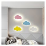 Applique murale - Lumière nuageuse - Pour intérieur - Moderne - Abat-jour en acrylique avec lampes led intégrées -petits nuages blancs