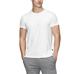 JBS of Denmark Bamboo Blend O-neck T-shirt Hvit Large Herre