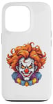 Coque pour iPhone 13 Pro Costume de clown maléfique effrayant effrayant pour Halloween