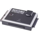 Renkforce Convertisseur SATA 1x USB 2.0 Type A mâle - 1x IDE Femelle 40 pôles, IDE Femelle 44 pôles, SATA mâle 7+15 pô