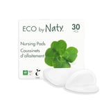 Eco by Naty Disposable Breast Pads – Nursing Pads for Breastfeeding Mothers, Perfect for Pregnancy and Postpartum, Compostable and Plant-Based Materials (30 Count)