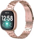 Fitbit Versa 4 Stainless Steel Strap RoseGold