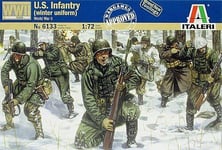 WWII U.S.Infantry Winter Uniform Figurine Plastique Kit 1:72 Model Italeri