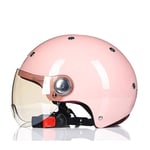 Casques, Casques de vélo extérieurs, Casques de Moto, Casque de vélo électrique Casque Casque de vélo Certification de 3-13 Ans Pink-M