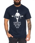 Sea Zoro One Manga T-Shirt Luffy pour Homme Anime Piece, Farbe2:Bleu foncé, Größe2:XXXX-Large