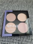 BN & Sealed NIP+FAB 02 Glow Out Highlight Palette, Assorted Shades, 4 X 3.8g