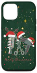 iPhone 12/12 Pro Retro Christmas Hairstylist Santas Favorite Hair Stylist Case