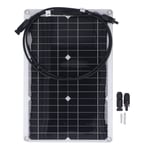 Panneau de Charge solaire monocristallin de panneau solaire Flexible de 20W 18V pour l'application de cam&eacute;ra de s&eacute;curit&eacute; de batterie 12V hors r&eacute;seau