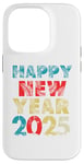 Coque pour iPhone 14 Pro Happy New Year 2025 Vintage Retro Kids Men Women Family