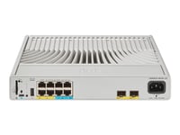 Cisco Catalyst 9200Cx - Network Essentials - Switch - Kompakt - L3 - Administrerad - 4 X 10/100/1000 (Upoe) + 4 X 100/1000/2.5/5/10G (Upoe) + 2 X 10 Gigabit Sfp+ (Upplänk) - Rackmonterbar - Upoe (240 W)