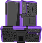 Samsung Galaxy S21 Fe 5g Coque De Protection En Silicone Tpu Avec Fonction Support Et Protection Des Bords Pour Samsung S21 Fe 5g Sm-G990b Violet