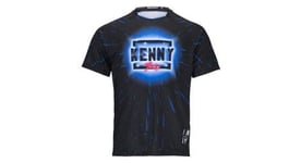 Maillot manches courtes kenny indy neon bleu   noir