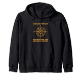 Navigating The Depths Of History American Submarine Veterans Zip Hoodie