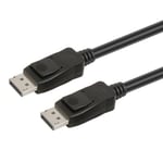 Prokord Displayport-kabel 1.4 8k 0.5m. Displayport Displayport Sort