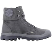 Palladium pampa Baggy Cire Hommes Bottes Boots Toile Gris 77213-068-M Vegan Neu