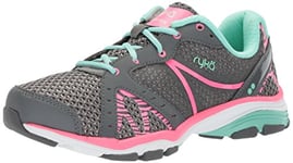 RYKA Women's Vida RZX Cross Trainer, Iron Grey/Hyper Pink/Yucca Mint, 2.5 UK