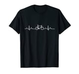 Cycling Heartbeat Racing Bicycle Pulse Line Bike Cyclist T-Shirt