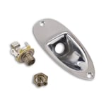 Fender® Road Worn ® Stratocaster® jack ferrule with hardware, Nickel aged