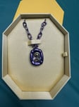 Swarovski Dulcis Purple Cushion Cut Necklace Brand New Boxed Genuine❤️💕