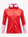 Peak Performance Rider Zip Hood - Dame - Rød - XS