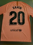 Nike FC Barcelona Breath Sahin Football Top Tropical Pink Sz M 918989 694 New