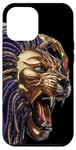 iPhone 13 Pro Max Gold Lion with dreads, Rasta, sports, Team, mascot, Reggae Case